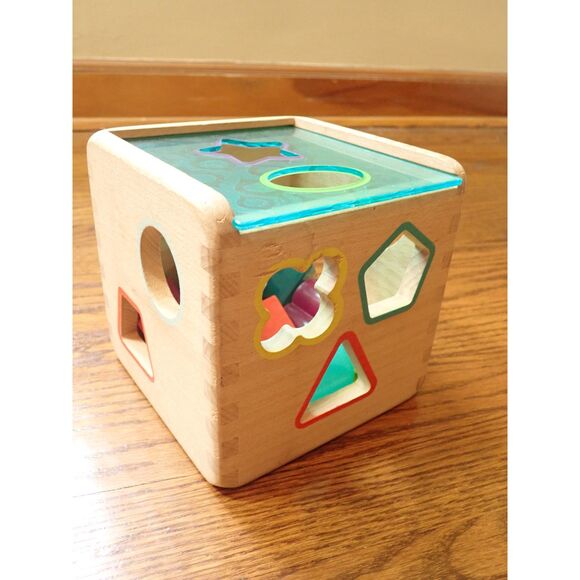 Shape Sorter Wonder Cube Dinosaur B Toy Wooden Vintage Fisher Price Lot Toys - Picture 2 of 11